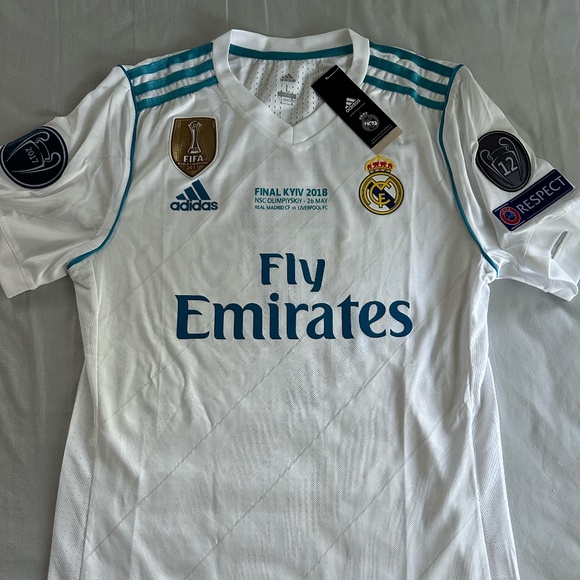 Adidas Real Madrid 2017/18home jersey for UCL Final version, #7 Ronaldo, size L - Picture 1 of 6